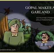 Gopal makes a garland