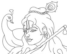 Lord Krishna Face