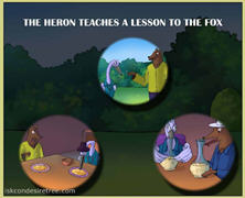 The Heron Teaches A Lesson To The Fox