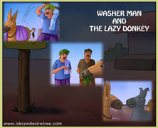 Washer Man And The Lazy Donkey